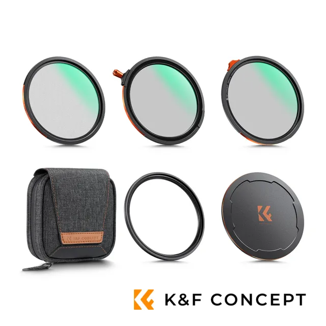 【K&F Concept】Nano-X磁吸式鏡頭濾鏡套組 CPL/ND2–32/黑柔焦 1/4 濾鏡 72mm (公司貨)