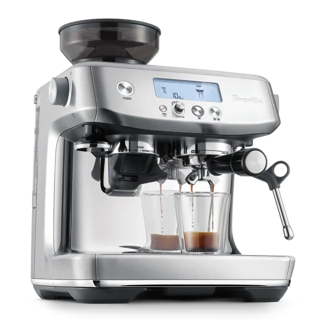 【Breville】BES878XL the Barista Pro™ 專業級複合式研磨義式咖啡機（金屬銀）(總代理公司貨)