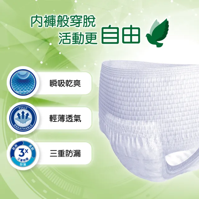【添寧-週期購】貼心敢動褲M/L-XL(16片x4包/14片x4包 箱購 褲型成人紙尿褲)
