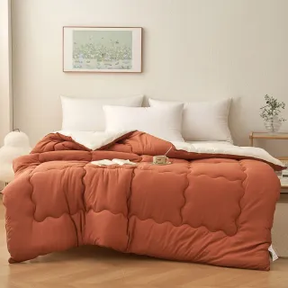 【Green 綠的寢飾】買一送一  遠紅外線發熱可水洗羽絲絨被(6*7尺/多色任選)