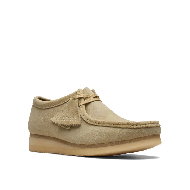 【Clarks】男鞋 ORIGINALs-Wallabee 真皮袋鼠鞋 休閒鞋(楓木色)(CLM55515R)