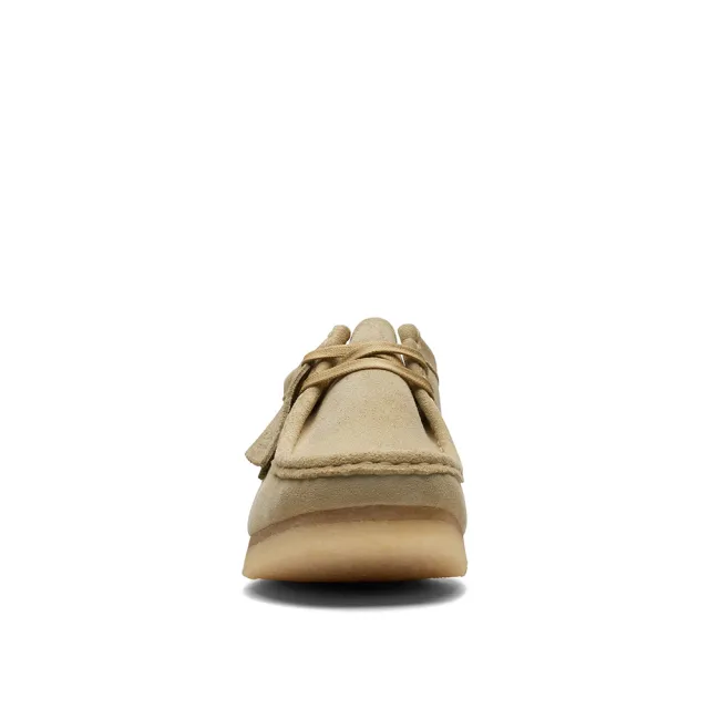 【Clarks】男鞋 ORIGINALs-Wallabee 真皮袋鼠鞋 休閒鞋(楓木色)(CLM55515R)