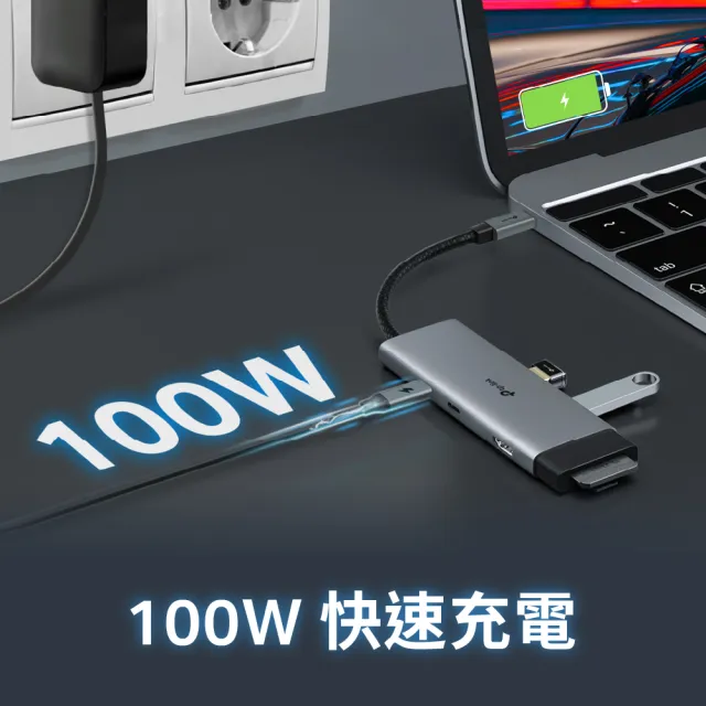 【TP-Link】UH7020C Type-C 7合1多功能轉接器 7埠HUB集線器 HDMI USB3.0 PD快充(100W)