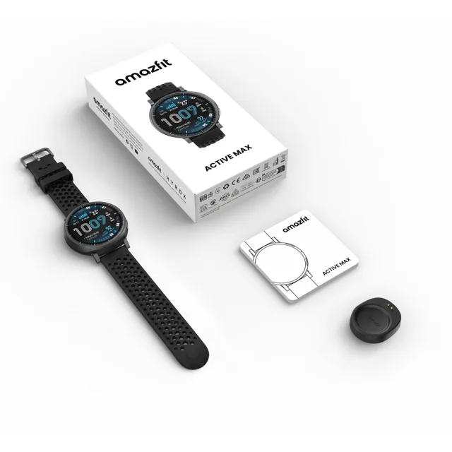 【Amazfit 華米】Active Max 48mm混合訓練智慧手錶 (BioCharge™身體電量監測/ 1.5吋AMOLED螢幕)