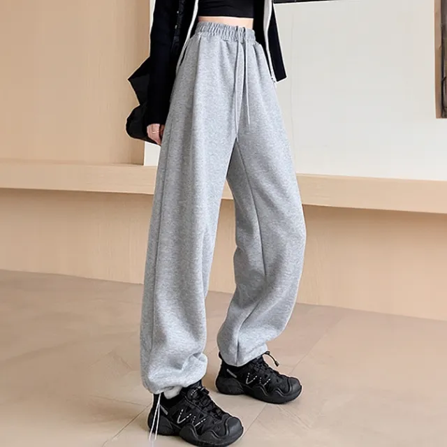 【LANNI 藍尼】★羊羔絨防寒保暖褲(褲子/長褲/休閒褲/刷毛褲/日系/通勤)