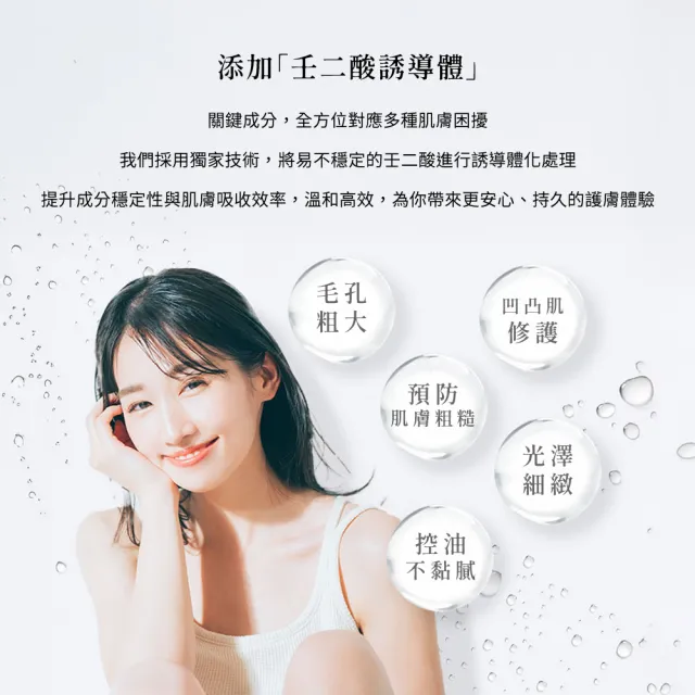 【AZELAIN 艾姿琳】壬二酸淨痘安瓶30mL(杜鵑花酸/積雪草/毛孔粗大/改善膚況/神經醯胺/玻尿酸/膠原蛋白)