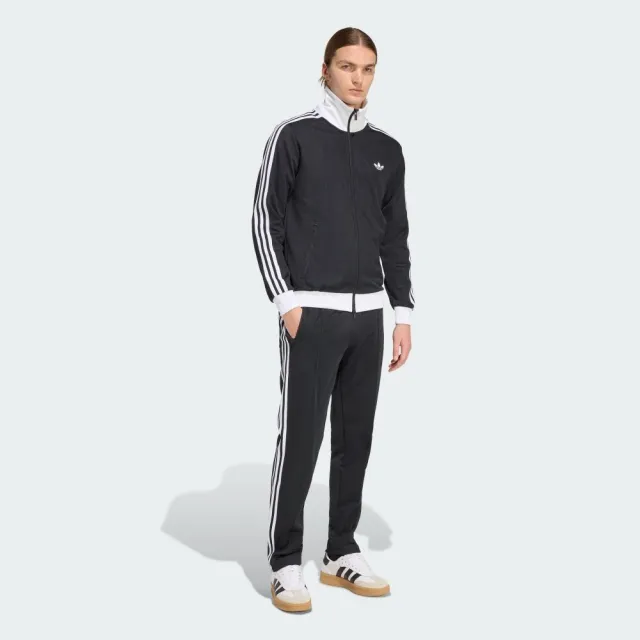 【adidas 愛迪達】ADICOLOR 運動外套(KE3527 男款ORIGINALS經典運動夾克 黑白配色)