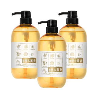 【古寶無患子】3瓶入 招財納福檀木薰香沐浴露500gX3