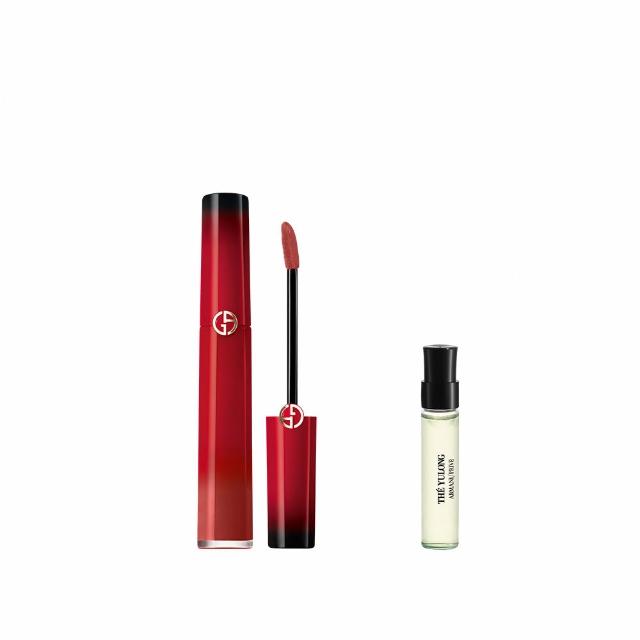 【ARMANI 亞曼尼】官方直營 奢華絲絨訂製唇萃 6.5ml 25周年限定版(唇彩/唇釉/GA)