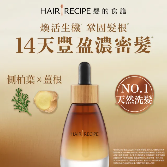 【Hair Recipe】髮的食譜 嘗鮮單瓶組 全新!玫瑰髮油40ml/ 頭皮精華液30ml (修護柔亮/煥活防斷)