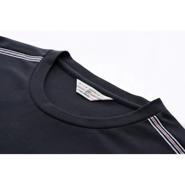 【FILA】男短袖圓領T恤-藏青 1TEA-1702-NV