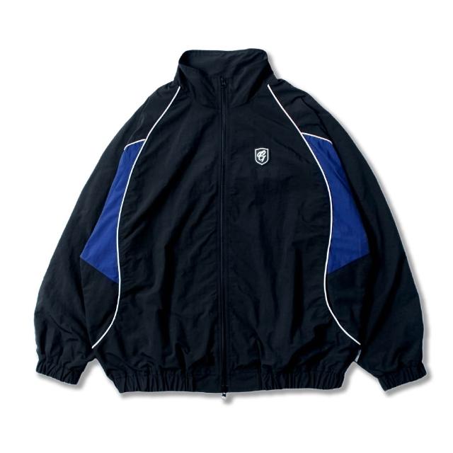 【富邦悍將】復古運動夾克(黑藍_S-3XL)