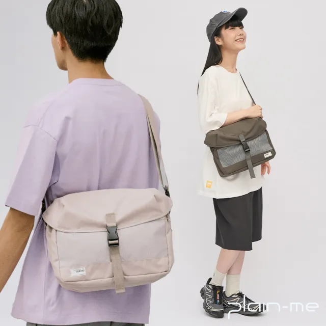 【plain-me】大容量 郵差包 行李袋 側背包 多夾層 出清品_PLN3027-232/PLN3064-252