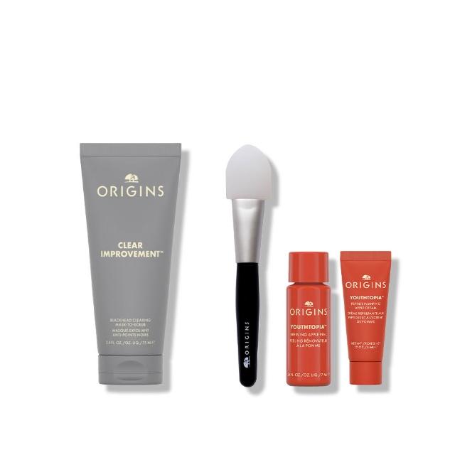 【ORIGINS 品木宣言】新上市 泥娃娃活性碳極效淨黑頭面膜75ml(0黑粉面膜/雙11限定)