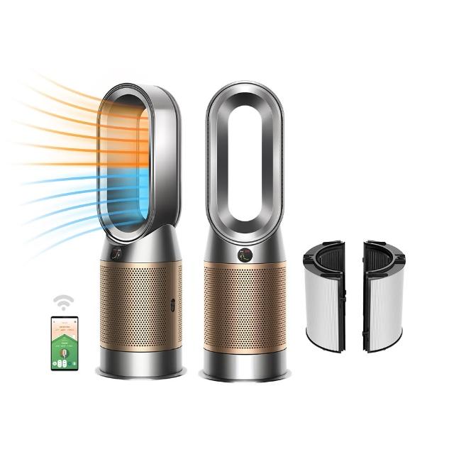 【dyson 戴森】HP12 Purifier Hot+Cool De-NOx 三合一甲醛NOx偵測涼暖空氣清淨機(鎳金色)