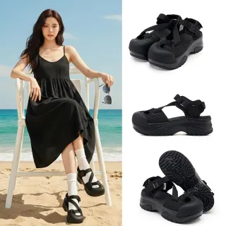 【FILA】#韓韶禧代言款 PEITO MAX SD 中性涼鞋-黑(4-S141A-001)