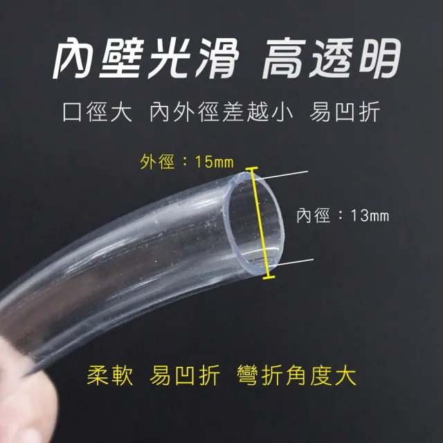 【Life工具】冷氣清洗罩PVC軟管  接水軟管 透明軟管 排水器接管 塑膠接管 接漏水軟管(130-LC50606FT30)
