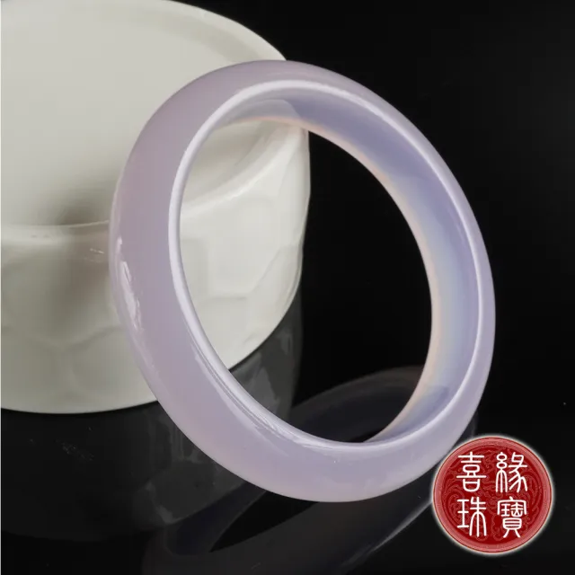【喜緣玉品】紫羅蘭 冰種紫玉髓 手鐲(全紫)