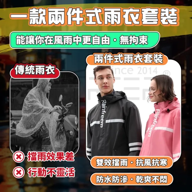 【MorTer】兩件式雨衣 防風防水抗濕不悶熱 雨衣 兩件式雨衣套裝 防水防風透氣 機車雨衣 雨褲套裝