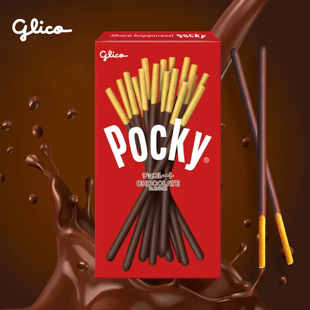 【Glico 格力高】官方直營 Pocky百奇 巧克力棒X10盒入(巧克力/草莓/抹茶/牛奶餅乾) (點心/餅乾/零食)