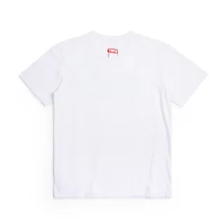 【EDWIN】男裝 人氣復刻款 EDGE 細碎字LOGO短袖T恤(白色)