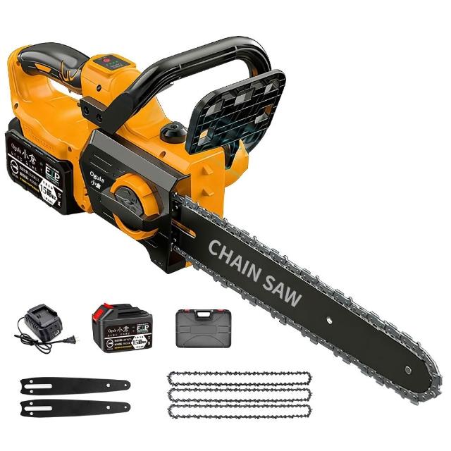 【Ogula 小倉】鏈鋸機 6380W大功率 可鋸60公分 12寸伐木王(15節一電)3鏈條+2導板 電鏈鋸 電動鋸子 伐木鋸