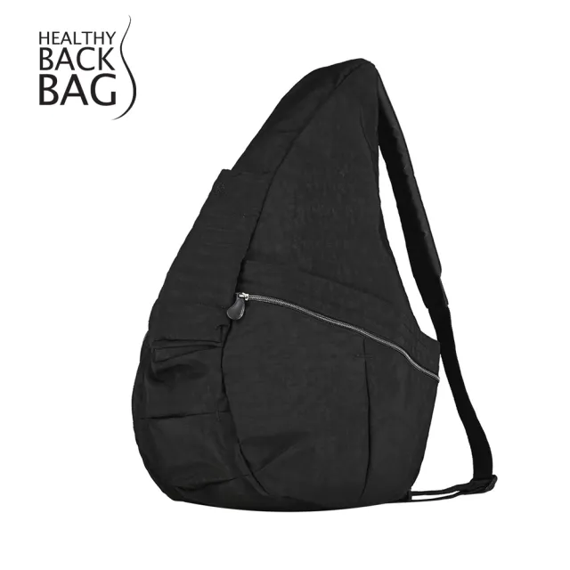 【HEALTHY BACK BAG】官方直營-基本款 TEXTURED NYLON BIG BAG 斜背包-經典黑 男包 女包 大容量包 健身包