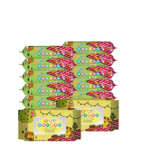 【獅子寶寶】超純水厚型濕巾含保濕蓋80抽12包/箱(EDI超純水 手口濕巾 台灣製 寶寶嬰兒溼紙巾加厚 柔膚巾)