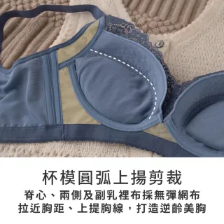 【玉如阿姨】深度自戀內衣※0728灰(B.C.D.E罩 集中 包覆 無鋼圈 絲棉 台灣製)