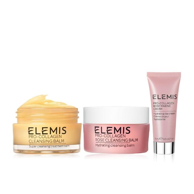 【ELEMIS 愛莉美】新客必收洗卸體驗組(卸妝膏20gx2+精華乳霜15ml)