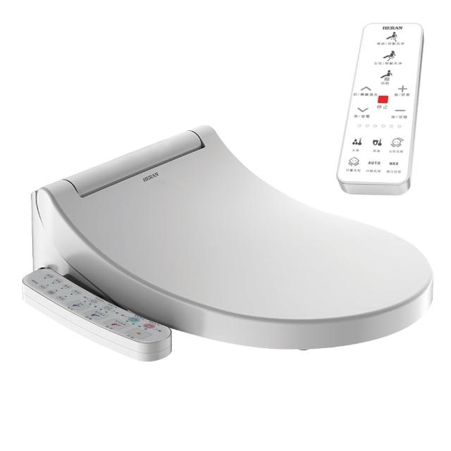 HERAN 禾聯 12TJS1R-HTS 瞬熱式智慧馬桶蓋，尺寸一般，具備除臭、烘乾、暖座、噴嘴自潔及遙控面板功能，提供舒適衛浴體驗。全機保固1年（非人為損壞，配件/耗材除外），安裝商品請聯絡原廠客服報修。本商品為衛生用品，一經拆封或安裝後，除商品瑕疵外恕不接受退換貨。