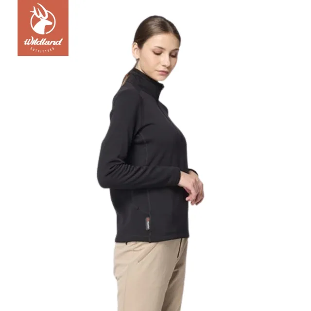 【Wildland 荒野】Polartec PSP彈性半開襟極暖衣 女 P2627(長袖上衣)