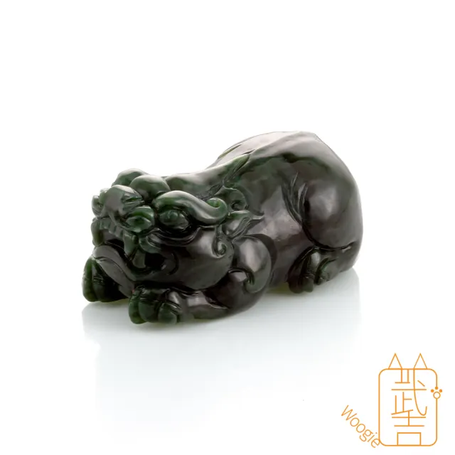 【Woogie武吉珠寶】和田玉貔貅擺件(碧玉55mm)