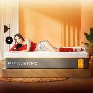 【Lunio】Nooz Sunset Pro單人加大3.5尺乳膠床墊(英國工藝舒緩腰酸 專為台灣人打造 亞馬遜銷售破十萬張)