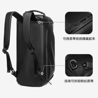 【KEDDY】雙11 多功能背包-旅行背包-超大收納-電腦隔層-後背男包-手提兩用包-乾濕分層-獨立鞋袋-