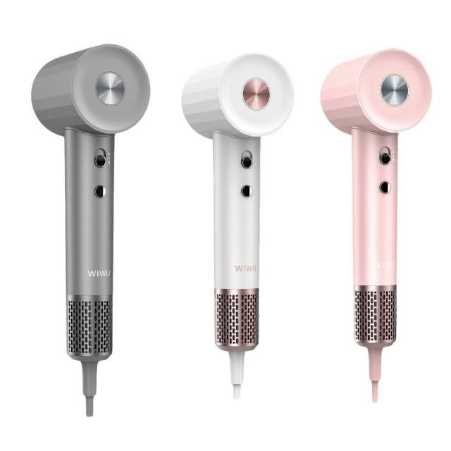  WiWU WI-520 負離子高速吹風機，搭載先進負離子技術，有效減少頭髮毛躁，讓秀髮更光滑柔順。1200W 強勁功率，提供四段溫度與兩段風速調整，支援冷熱風模式，適合快速乾髮與造型。電線長度1.8m，方便使用；適用110V-120V/60Hz電壓，顏色選擇白色系、粉紅色系、灰色系。檢驗合格字號R65076，產地中國，1年保固。作為個人衛生用品，一經拆封使用將影響退貨許可權。選購WiWU WI-520，享受專業級吹風體驗！ 