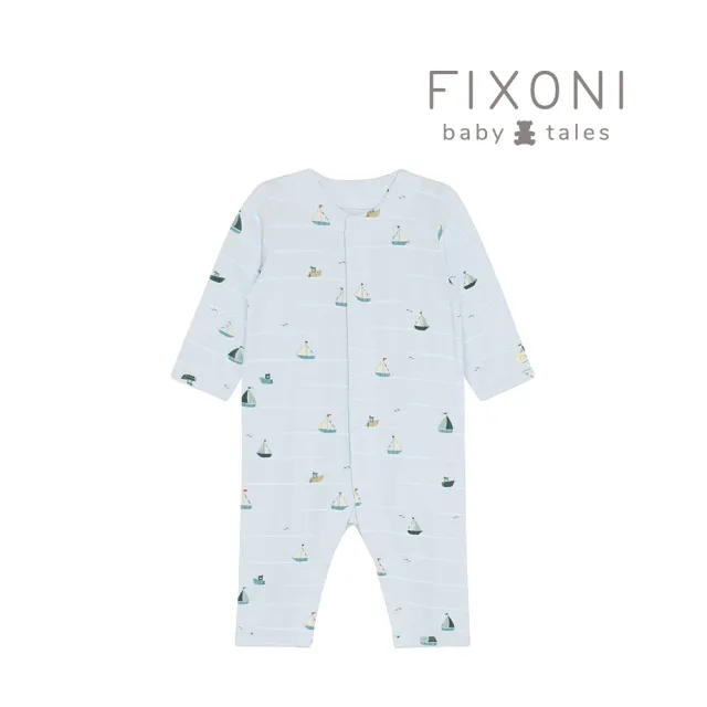【Brands4Kids】船隻出遊藍色羅紋長袖連身兔裝_FIXONI系列(3種尺寸可選)