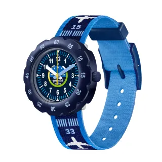 【Flik Flak】兒童手錶 TAKE OFF 兒童禮物/安全防水/瑞士製造 FPSP068(34.75mm)