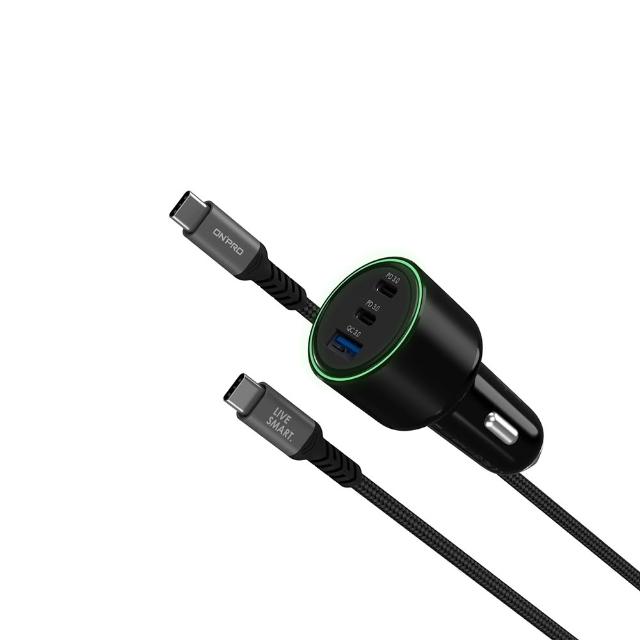 【ONPRO】GT-G100 100W高功率雙模式車用PD快充充電器(送100W快充線)