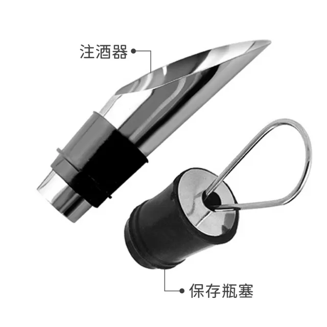 【PEDRINI】義大利 Gadget不鏽鋼瓶塞注酒器