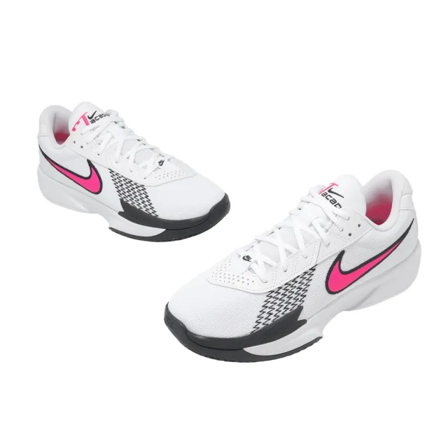 【NIKE 耐吉】籃球鞋 Air Zoom G.T. Cut Academy EP 男女鞋 白 桃紅 氣墊 緩震(FB2598-108)