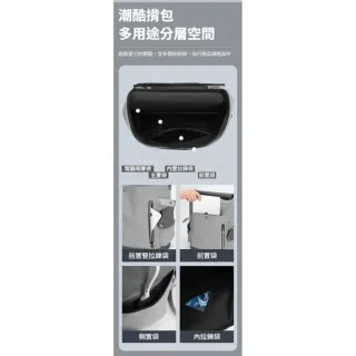 潮男防水大容量雙肩包 大容量防潑水後背包(韓系大容量雙肩包)