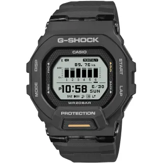 【CASIO 卡西歐】G-SHOCK 藍芽連線多功能運動錶 禮物(GBD-200-1A1)