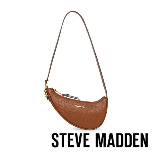 【steve madden】經典素色馬鞍肩背包 BICY(棕色)