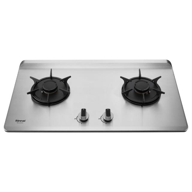  Rinnai 林內 RB-L2600S 雙口瓦斯爐，採用不鏽鋼爐臺材質，堅固耐用。傳統外擴火焰設計，提供均勻加熱，電子點火方便操作。支援LPG液化瓦斯（8.4kW）及NG天然瓦斯（10.5kW），熱效率達52%，能源效率第一級。尺寸755×145×435mm，適用挖孔670×350(R85)，標準安裝，BSMI認證R41095，保固1年。適閤家庭廚房檯面式或崁入式使用，提升烹飪效率與安全性。 