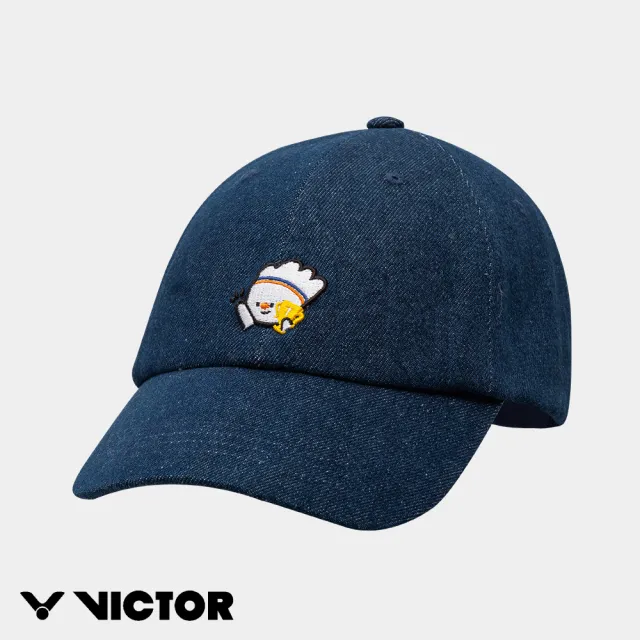 【VICTOR 勝利體育】VICTOR吉祥物系列運動帽 VC2603WAC B 深丹寧