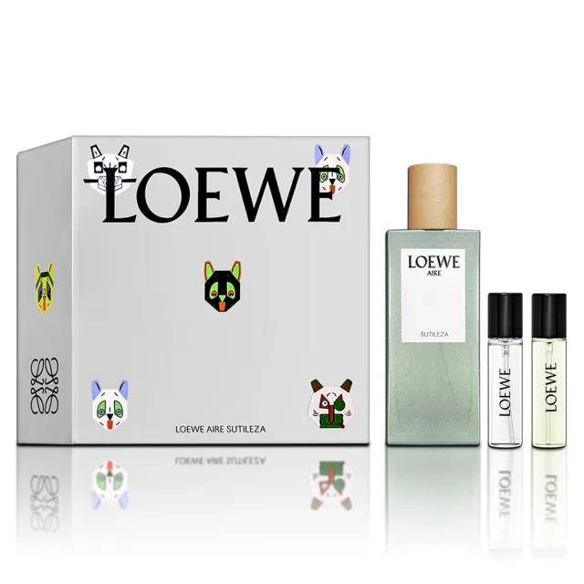 【LOEWE 羅威】馬德里奇蹟天光淡香水禮盒(淡香水100ML+隨身瓶10ML+獨奏宣言女士濃香精 10ML)