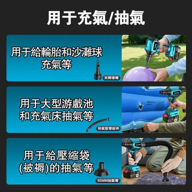 【Ogula 小倉】空氣槍 吹塵槍 除塵槍（15節兩電）+全套配件(空氣槍 吹塵槍 除塵槍 充電式風槍)