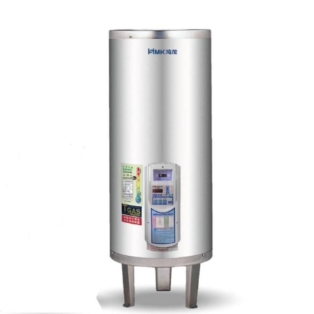  HMK鴻茂 EH-3002ATS 電熱水器，臺灣原廠製造，採用電能式排氣與電熱管加熱，機械控溫精準控制水溫。容量達110公升，冷熱水管口徑3/4英吋，尺寸直徑50.5x高度128cm，適閤家庭使用。能源效率第三級，電壓220V，BSMI許可R63112，提供1年保固，高效穩定供熱解決日常熱水需求。 