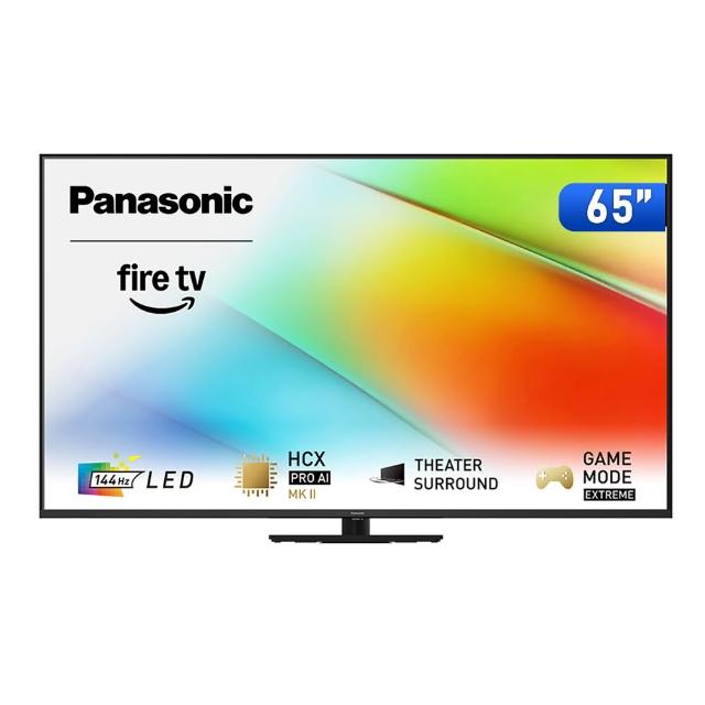 【Panasonic 國際牌】65型4K LED 144Hz Fire TV聯網顯示器 無視訊盒(TV-65W90BGT)